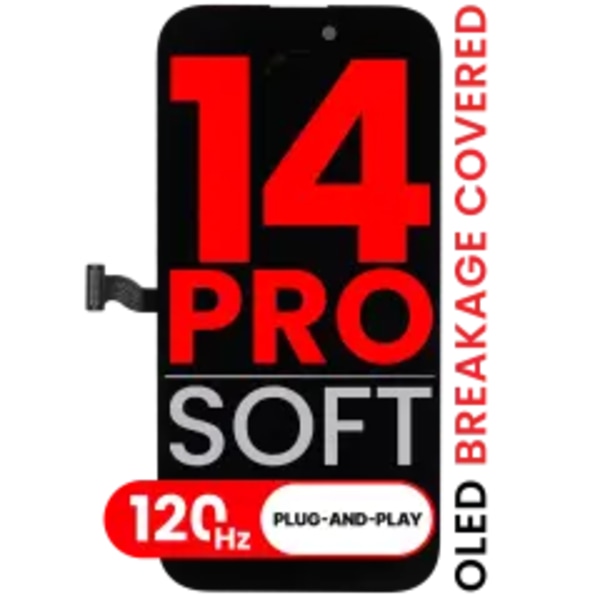 OLED-enhet för iPhone 14 Pro (Eftermarknad Pro: XO7 3.0 Soft) (120HZ)