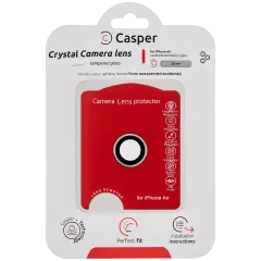 Casper Kameralinsskydd för iPhone Air (Silver) (Klar) silver