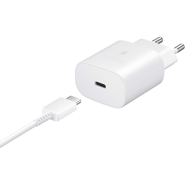 Samsung snabbladdare 25 w, med kabel vit