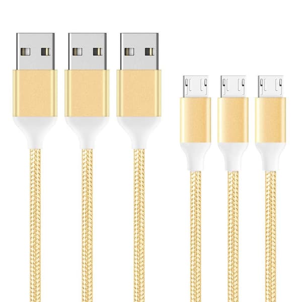 2 st 3m laddningskabel (Micro-USB) för PS4-kontroll | Svart svart