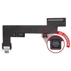 Laddningsport Flexkabel för iPad Air 5 (Cellular) (Aftermarket Plus) (Blå) blå