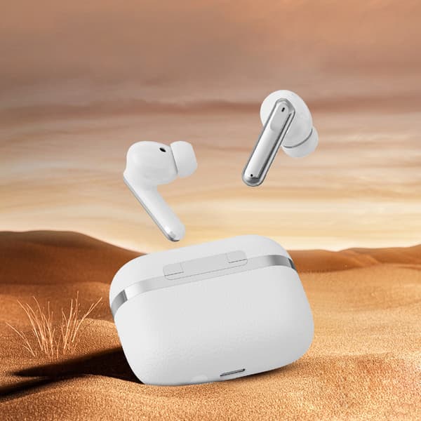 Devia Bluetooth hörlurar TWS Ultra1 vit med ANC blå