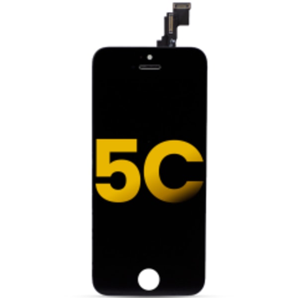 LCD-enhet för iPhone 5C (renoverad) (svart)