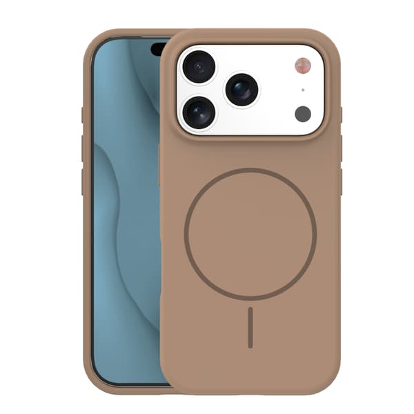 Silikon tunt Mag-fodral för iPhone 17 Pro Max 6,9\" / 18 Pro Max 6,9\" brun