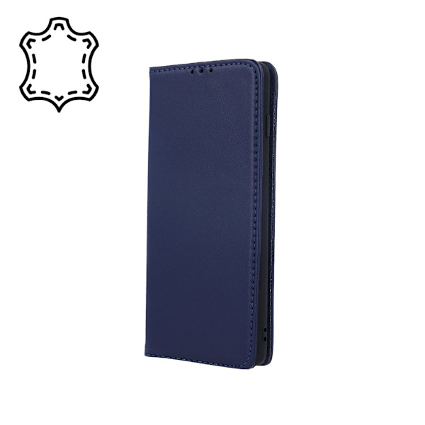 Ægte læder Smart Pro-etui til iPhone 16 Pro blå blue