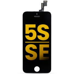 LCD-enhet för iPhone 5S / SE (2016) (Renoverad) (Svart)