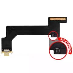 Laddningsport Flexkabel för iPad 10 (2022) (Cellular) (Aftermarket Plus) (Gul) gul