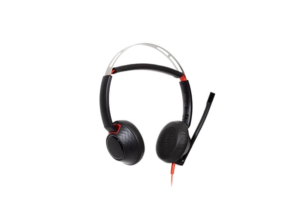 HP Poly Blackwire 5220 Kablet hörlurar svart svart