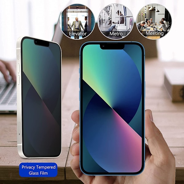 2 st sekretess skärmskydd för iphone 13 pro max