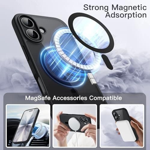 Chrome Mag-skal för iPhone 17 Svart svart