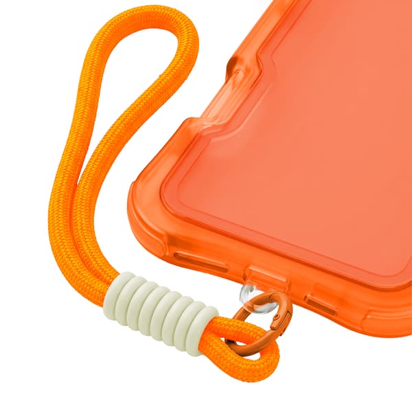 Safepop skal med rem för iPhone 11 orange