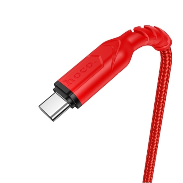 1m usb-c Taivutusta kestävä kaapeli Hoco X59 punainen