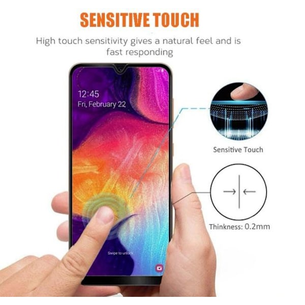 Heltäckande  för Samsung A90 10D härdad glas
