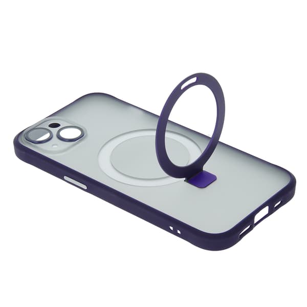 Mag Ring-fodral för iPhone 14 6,1\" lila