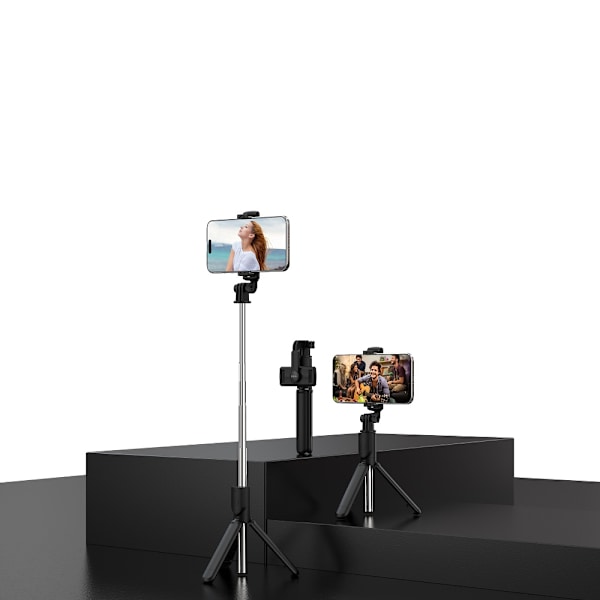 Devia selfiepinne Bluetooth stativ ES083 svart