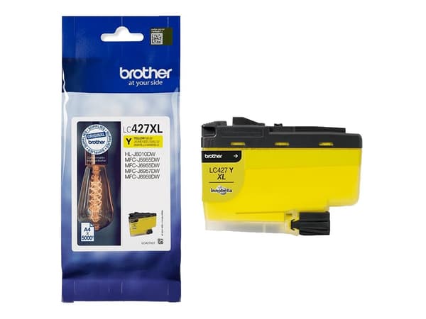 Brother LC 427XLY Gul 5000 sidor bläck