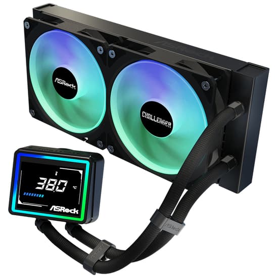 Asrock Challenger 240 Digital ARGB kölesystem 1-pack svart 120 mm svart