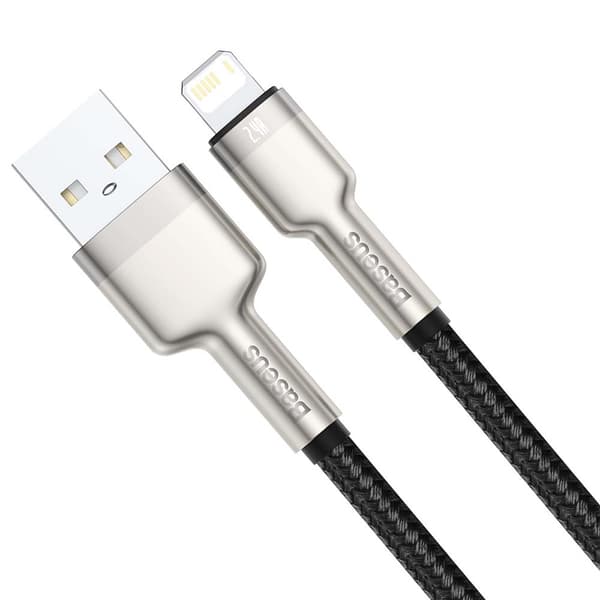 Baseus kabel Cafule Metal USB - Lightning 1,0 m 2,4A svart svart