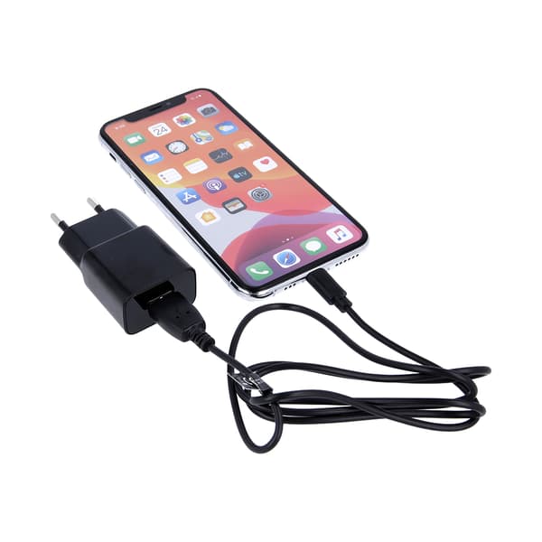 Maxlife MXTC-01 laddare 1x USB 1A svart + microUSB-kabel svart