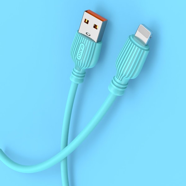 2 st super kvalitet 1m usb-c laddarekabel grön grön
