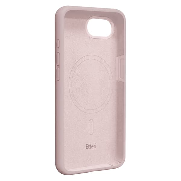 Etteri Silikon Mag skal för iPhone 16e / 17e ljusrosa rosa