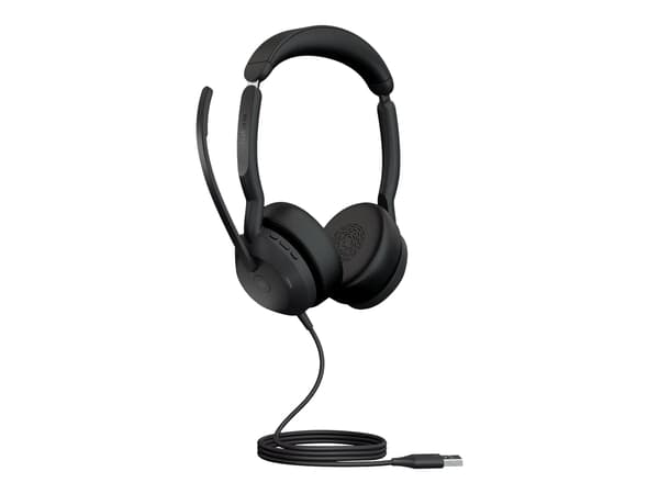 Jabra Evolve2 50 MS Stereo Kablet hörlurar svart svart