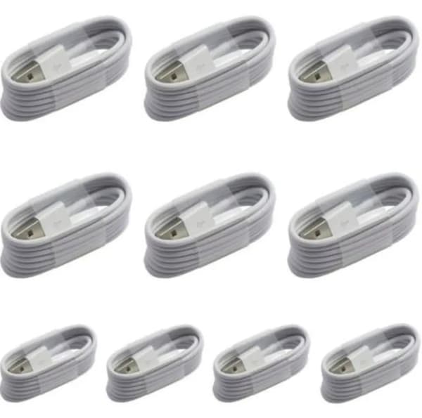 10-pack Laddkabel – USB-A (1 m) för iPhone 12 vit