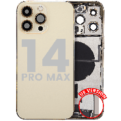Baksida med laddningsport flex & smådelar för iPhone 14 Pro Max (amerikansk version) (Använd OEM-dragning: Klass C) (Guld)