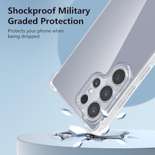 2st skärmskydd och silikonfodral för Samsung S25