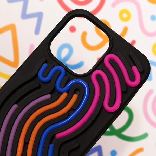DIY Snake-fodral för iPhone 14 Pro 6,1\" svart