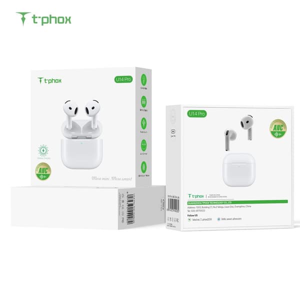 T-PHOX HÖRLURAR TWS U14 PRO VIT