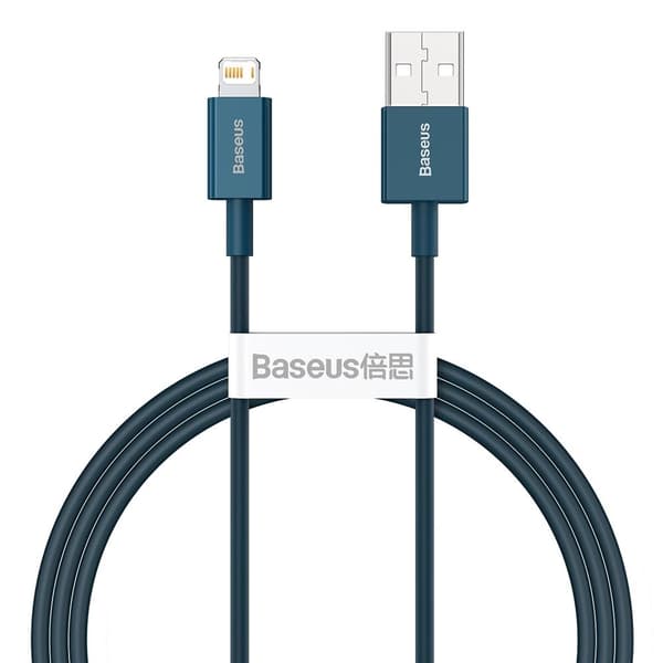 Baseus kabel Superior USB - Lightning 1,0 m 2,4A blå blå