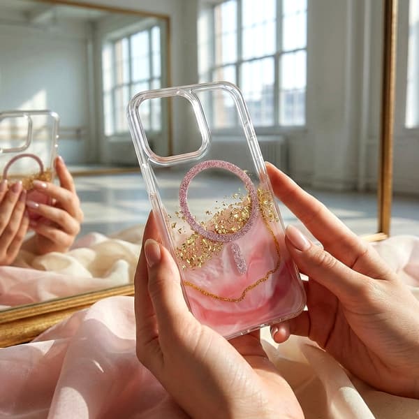 Epoxy Mag skal för Samsung Galaxy S26 Plus rosa
