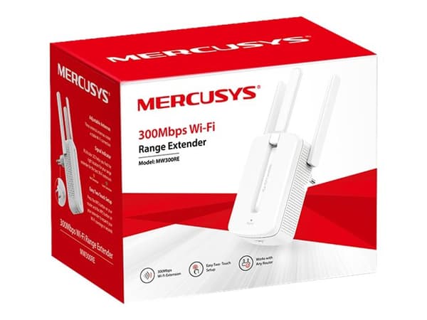 Mercusys MW300RE WiFi-räkkeviddeforlänger Vägmonterbar