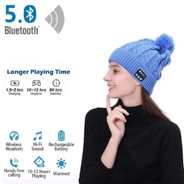 Bluetooth-hue med kvast, blå blue