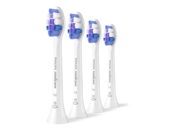 Philips Sonicare S2 Sensitive HX6054 Extra tandborsthuvud 4 vit