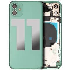 Baksida med små komponenter förmonterade för iPhone 11 (Använd OEM-drag: Klass A) (Grön)