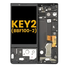 LCD-enhet med ram för BlackBerry Keytwo (BBF100-2) svart