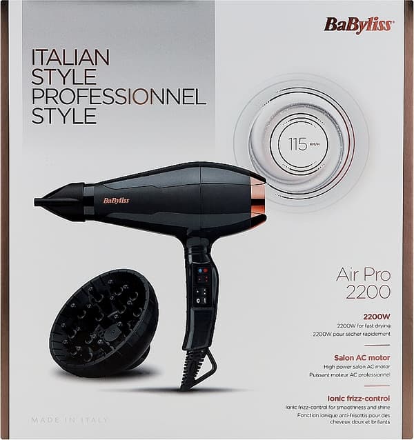 BaByliss 6719DE Hårtörrer svart