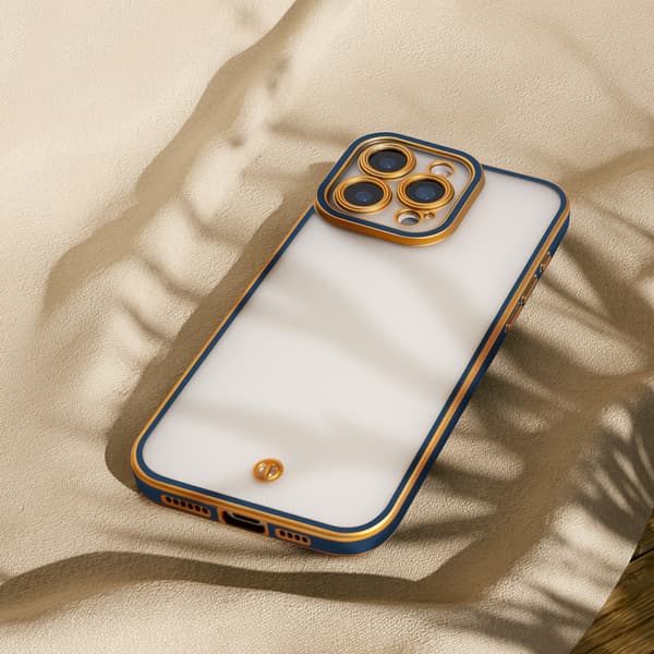 Silky Gold skal för iPhone 12 6,1\" blå