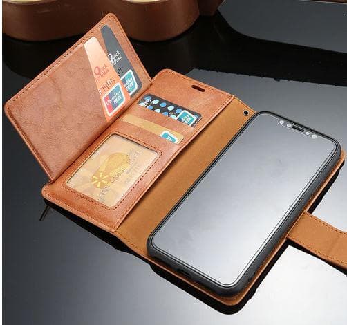 5 kort platser plånbok fodral för iPhone 7/8 plus