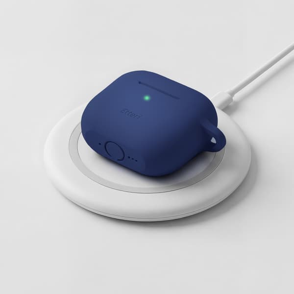 Etteri silikonfodral för AirPods 4 mörkblå