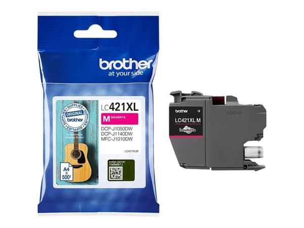 Brother LC 421XLM Magenta 500 sidor bläck