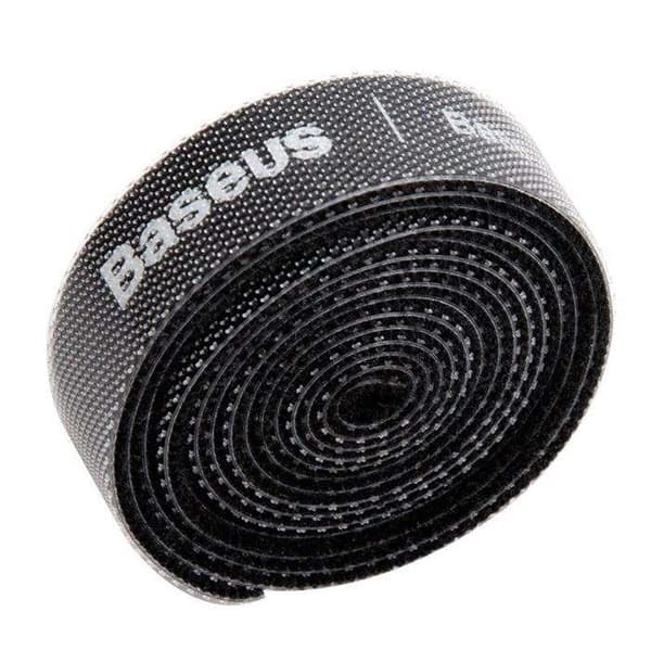 Baseus kardborreband organizer 50cm svart svart