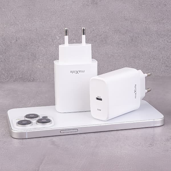 Maxlife MXTC-10-20C PD QC laddare 1x USB-C 20W vit