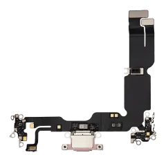Laddningsport Flexkabel för iPhone 15 Plus (Premium) (Rosa) rosa