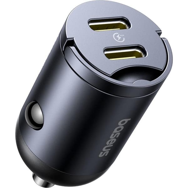 Baseus Mini Tiny Star 2C PD billaddare 1x USB-C - USB-C-port 30W svart