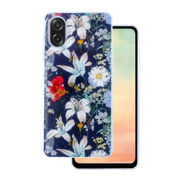 Glow Glam skal för Samsung Galaxy A07 4G blå