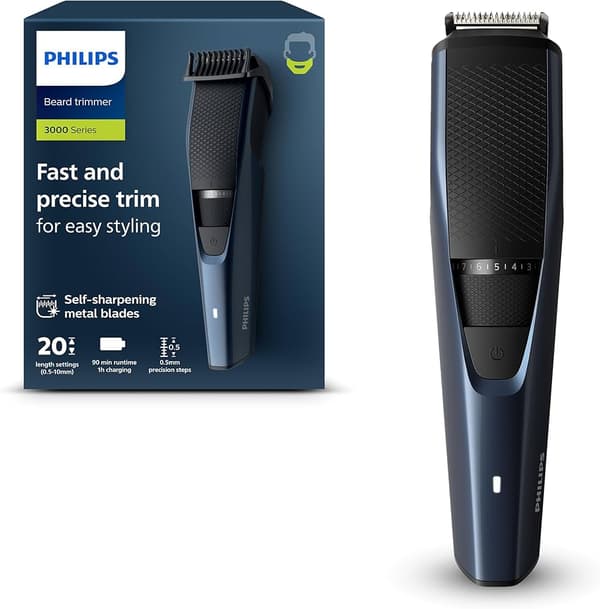 Philips BeardTrimmer Series 3000 BT3239 Trimmer svart Grå