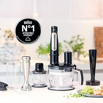Braun Multiquick 7 MQ 7045X Stavblender Rustfrit stål/svart